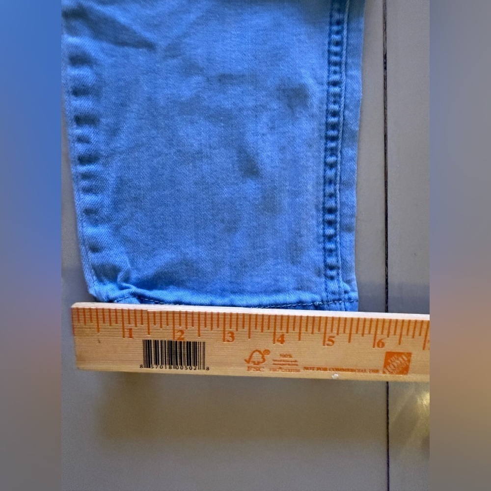 Free people jenas light Blue Distressed Jeans size 29 W pocket zipper - Picture 4 of 13